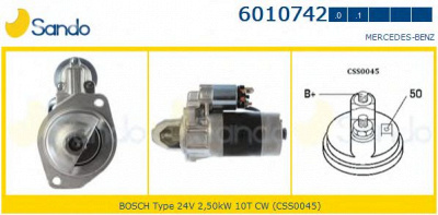 SANDO 60107421 - Стартер
