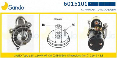 SANDO 60151010 -  Стартер