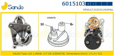 SANDO 60151030 - Стартер