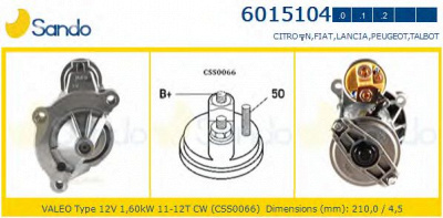 SANDO 60151040 -  Стартер
