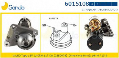 SANDO 60151080 -  Стартер