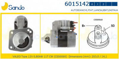 SANDO 60151421 -  Стартер