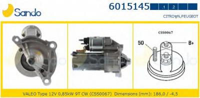 SANDO 60151451 - Стартер