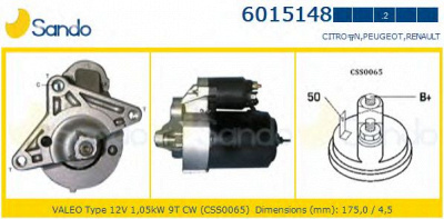 SANDO 60151482 -  Стартер