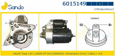 SANDO 60151492 - Стартер