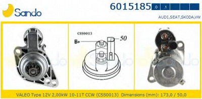 SANDO 60151851 - Стартер