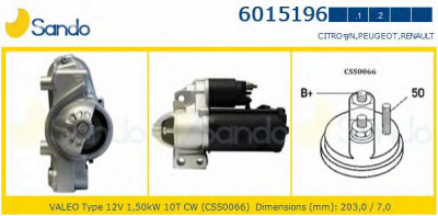 SANDO 60151962 - Стартер