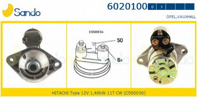 SANDO 60201000 -  Стартер