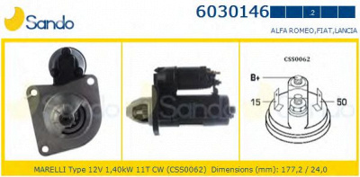 SANDO 60301462 - Стартер