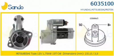 SANDO 60351000 -  Стартер
