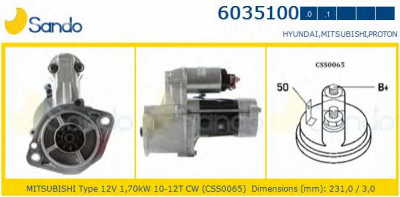 SANDO 60351001 -  Стартер