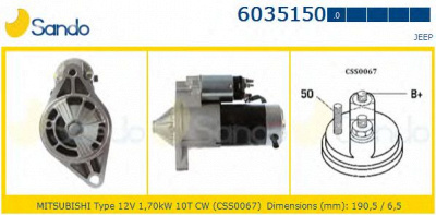 SANDO 60351500 -  Стартер