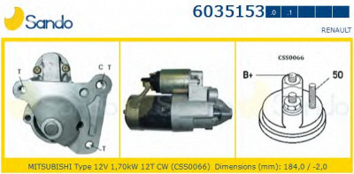 SANDO 60351530 - Стартер
