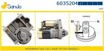SANDO 60352040 -  Стартер