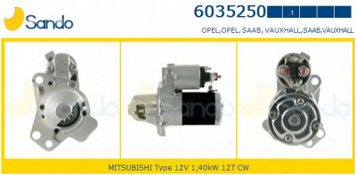 SANDO 60352501 - Стартер
