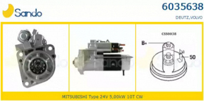 SANDO 60356380 - Стартер