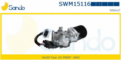 SANDO swm151161 - Двигатель стеклоочистителя