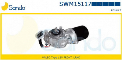 SANDO swm151171 -  Двигатель стеклоочистителя
