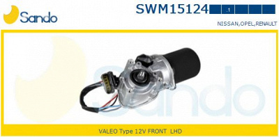SANDO swm151241 -  Двигатель стеклоочистителя