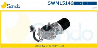 SANDO swm151461 -  Двигатель стеклоочистителя