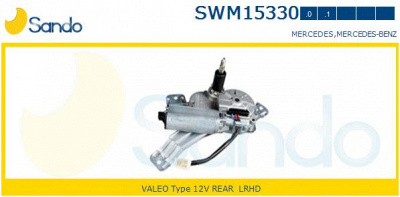 SANDO swm153301 -  Двигатель стеклоочистителя
