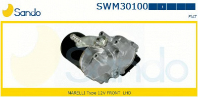 SANDO swm301001 - Двигатель стеклоочистителя