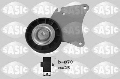 SASIC 1620025 -  Паразитный / ведущий ролик, поликлиновой ремень