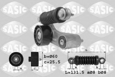 SASIC 1624002 -  Натяжитель ремня, клиновой зубча
