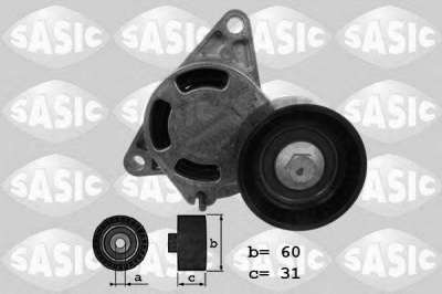 SASIC 1624017 -  Натяжитель ремня, клиновой зубча