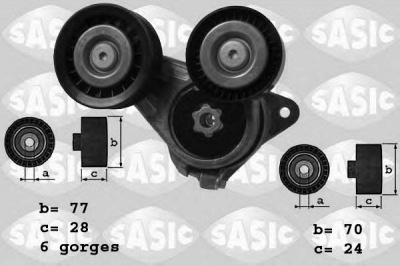 SASIC 1626083 -  Натяжитель ремня, клиновой зубча