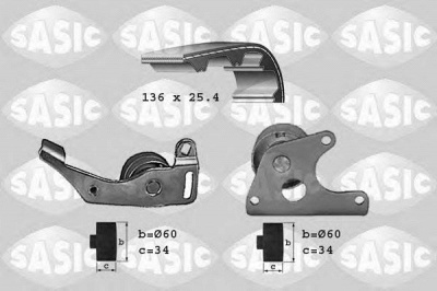 SASIC 1750001 -  Комплект ремня ГРМ