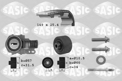 SASIC 1750004 -  Комплект ремня ГРМ