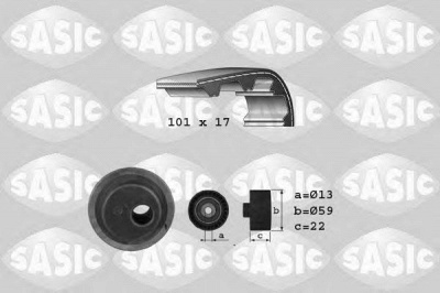 SASIC 1750016 -  Комплект ремня ГРМ