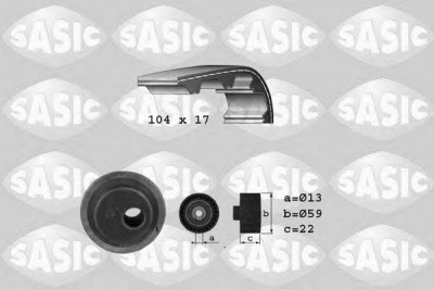SASIC 1750022 -  Комплект ремня ГРМ