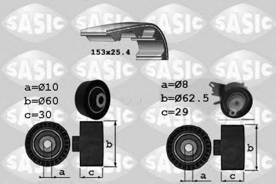 SASIC 1750028 -  Комплект ремня ГРМ