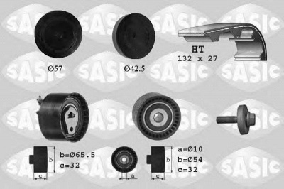 SASIC 1754008 -  Комплект ремня ГРМ