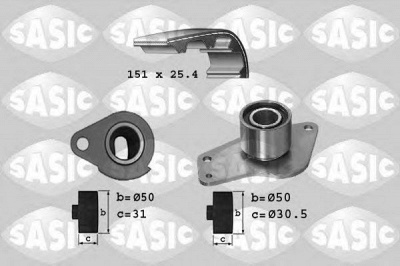 SASIC 1754013 -  Комплект ремня ГРМ