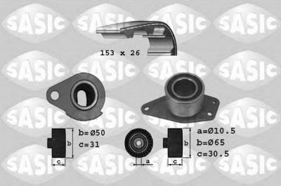 SASIC 1754020 -  Комплект ремня ГРМ