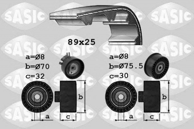 SASIC 1754023 -  Комплект ремня ГРМ