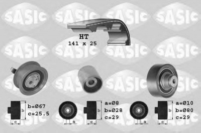 SASIC 1756001 -  Комплект ремня ГРМ