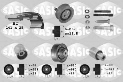 SASIC 1756002 -  Комплект ремня ГРМ