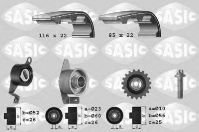 SASIC 1756011 -  Комплект ремня ГРМ