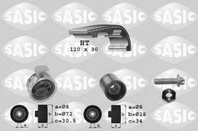 SASIC 1756013 -  Комплект ремня ГРМ
