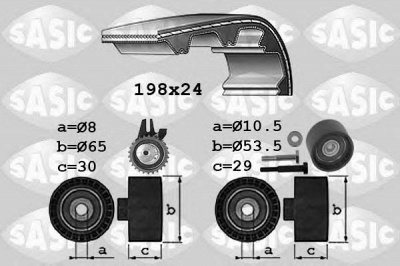 SASIC 1756025 -  Комплект ремня ГРМ