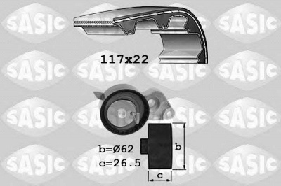 SASIC 1756034 -  Комплект ремня ГРМ