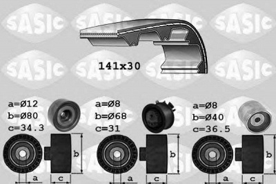 SASIC 1756044 -  Комплект ремня ГРМ