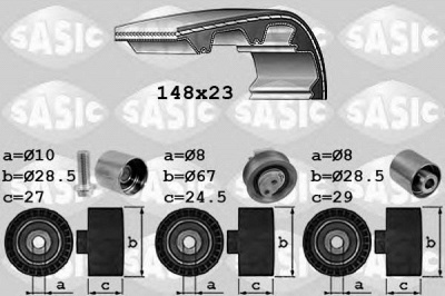 SASIC 1756047 -  Комплект ремня ГРМ