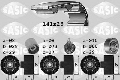 SASIC 1756049 -  Комплект ремня ГРМ