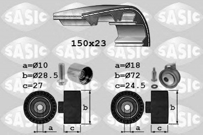 SASIC 1756052 -  Комплект ремня ГРМ