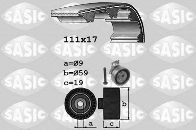 SASIC 1756061 -  Комплект ремня ГРМ